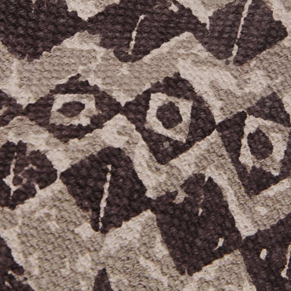 Acadia Diamond Printed Flat Weave Cotton Area Rug - Beige