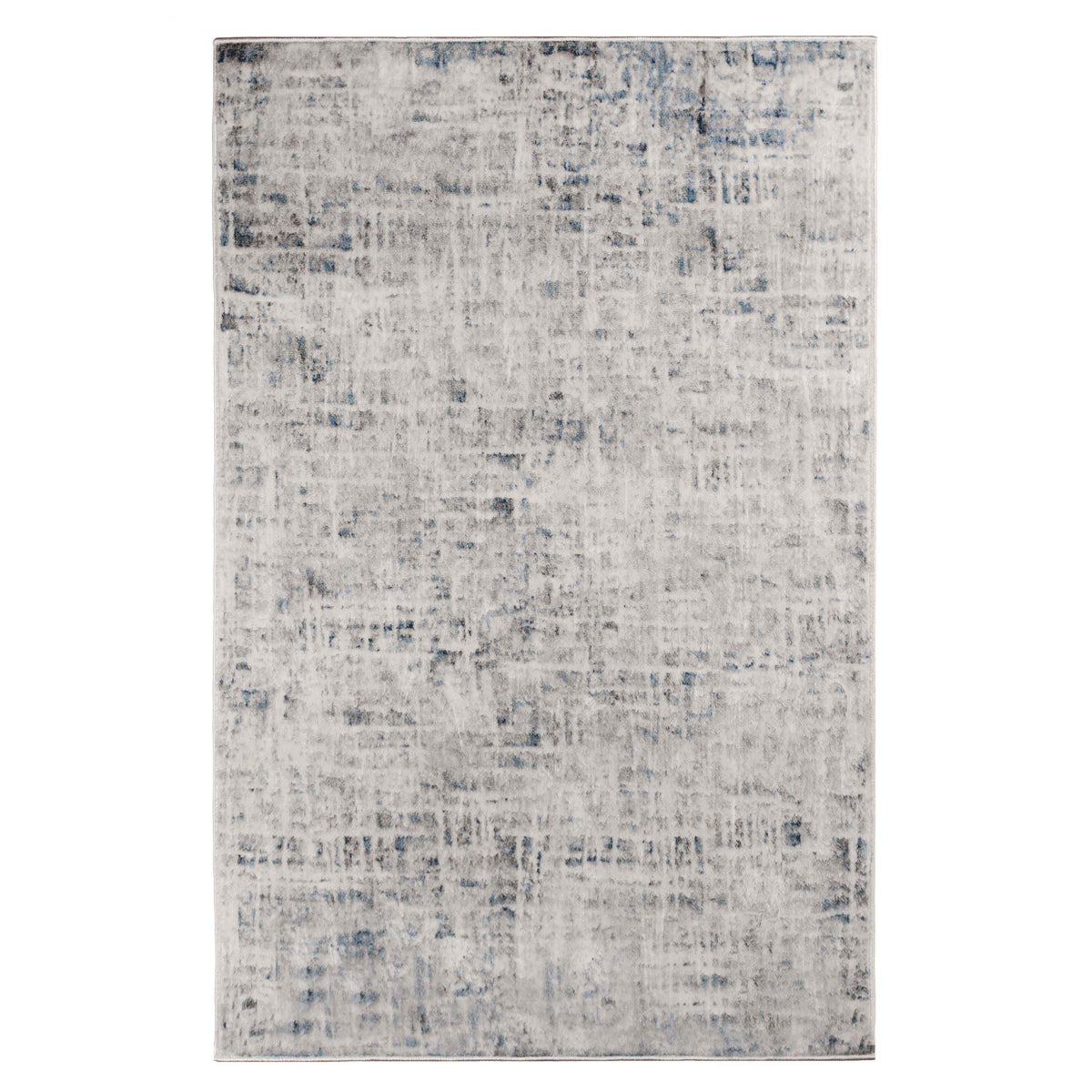 Acer Distressed Contemporary Abstract Modern Indoor Area Rug - Blue