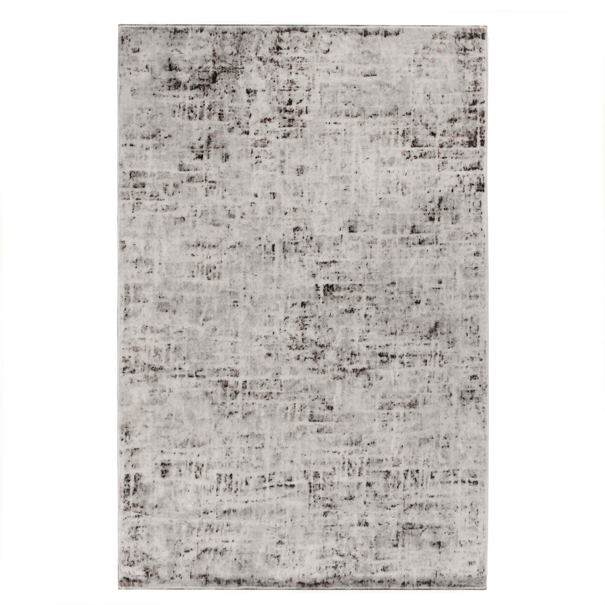 Acer Distressed Contemporary Abstract Modern Indoor Area Rug - Charcoal
