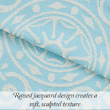 Lightweight Cotton Blend Oversized King Bedspread Sets Adalie Medallion Jacquard