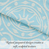 Lightweight Cotton Blend Bedspread Sets Adalie Medallion Jacquard