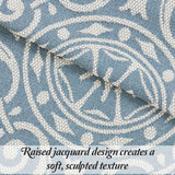 Lightweight Cotton Blend Oversized King Bedspread Sets Adalie Medallion Jacquard