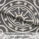 Lightweight Cotton Blend Oversized King Bedspread Sets Adalie Medallion Jacquard