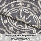 Lightweight Cotton Blend Oversized King Bedspread Sets Adalie Medallion Jacquard