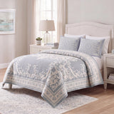 Lightweight Cotton Blend Bedspread Sets Adalie Medallion Jacquard