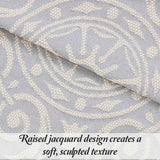 Lightweight Cotton Blend Oversized King Bedspread Sets Adalie Medallion Jacquard