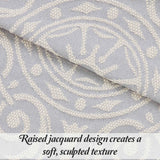 Lightweight Cotton Blend Bedspread Sets Adalie Medallion Jacquard