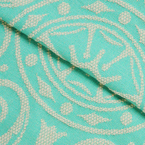 Superior Adalie Cotton Blend Woven Jacquard Vintage Medallion Lightweight Bedspread and Sham Set - Turquoise