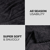 Flannel Fleece Blanket – Alaska Diamond Quilted - Warm and Plush