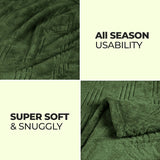 Flannel Fleece Blanket – Alaska Diamond Quilted - Warm and Plush