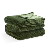 Flannel Fleece Blanket – Alaska Diamond Quilted - Warm and Plush