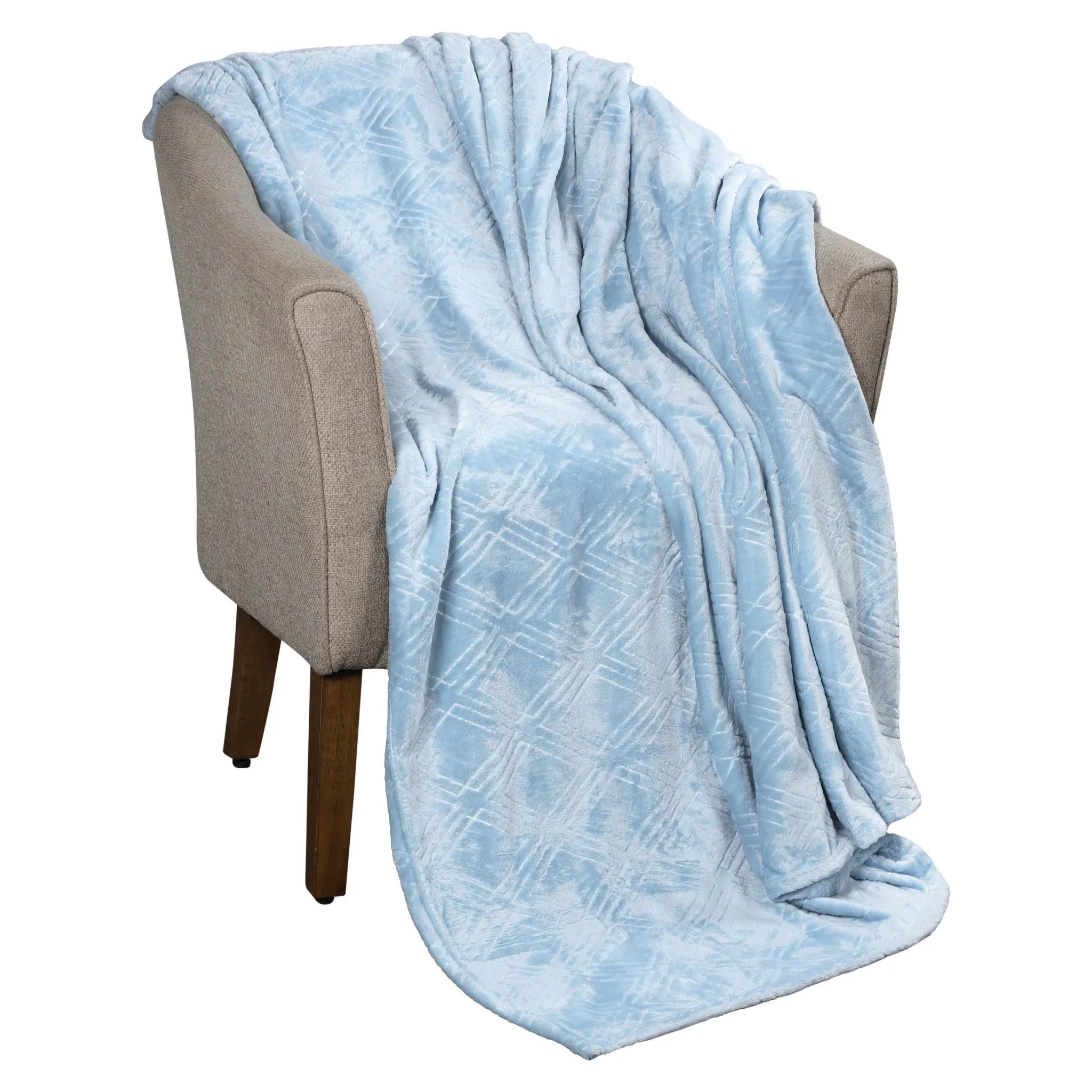 Flannel Fleece Blanket – Alaska Diamond Quilted - Warm and Plush