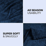 Flannel Fleece Blanket – Alaska Diamond Quilted - Warm and Plush