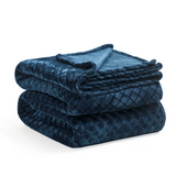 Flannel Fleece Blanket – Alaska Diamond Quilted - Warm and Plush