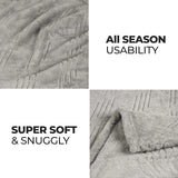 Flannel Fleece Blanket – Alaska Diamond Quilted - Warm and Plush