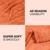 Flannel Fleece Blanket – Alaska Diamond Quilted - Warm and Plush