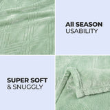 Flannel Fleece Blanket – Alaska Diamond Quilted - Warm and Plush
