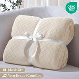 Flannel Fleece Blanket – Alaska Diamond Quilted - Warm and Plush