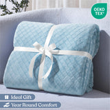 Flannel Fleece Blanket – Alaska Diamond Quilted - Warm and Plush
