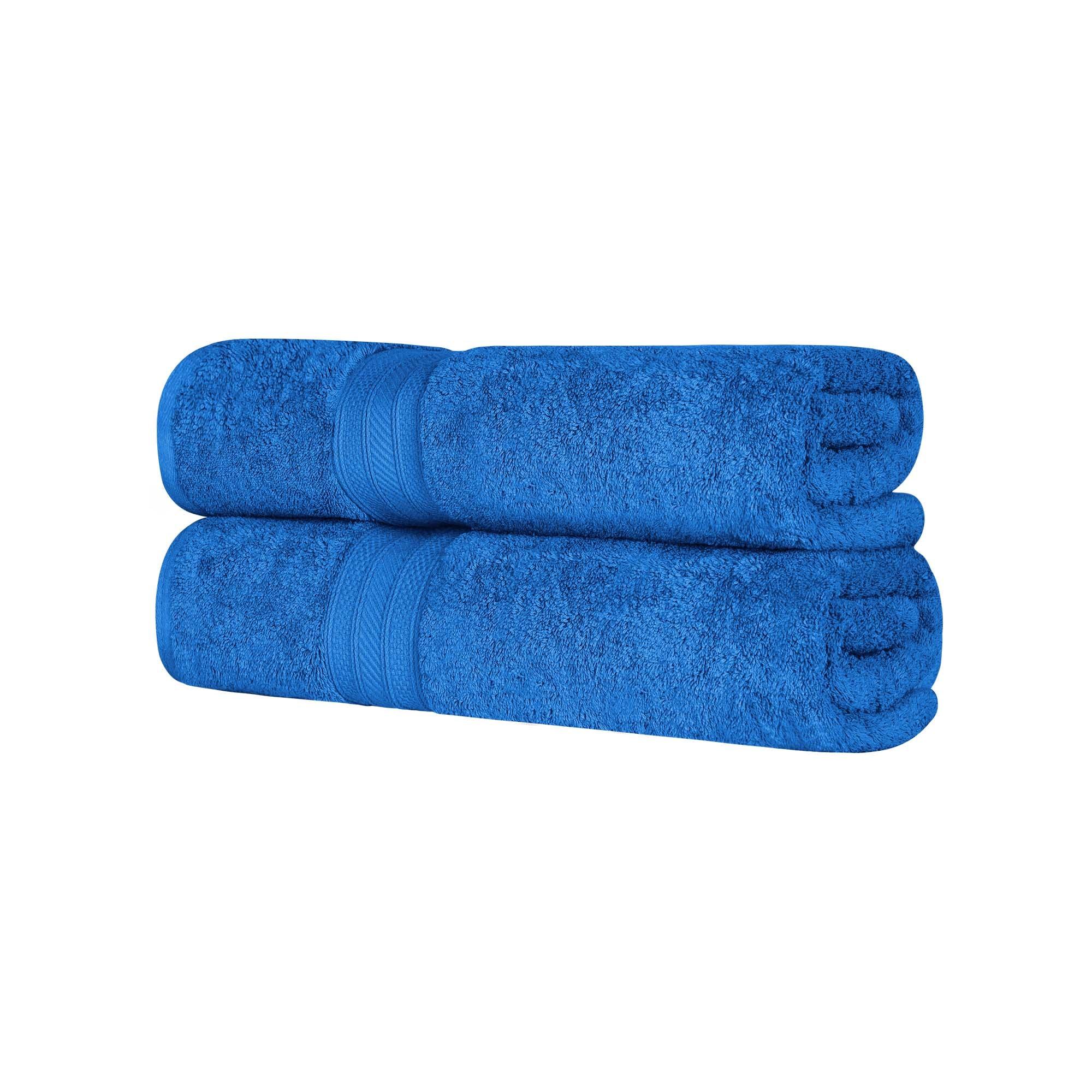 Atlas Cotton Heavyweight Absorbent Plush 2 Piece Bath Sheet Set - Bath Sheets by Superior Brand