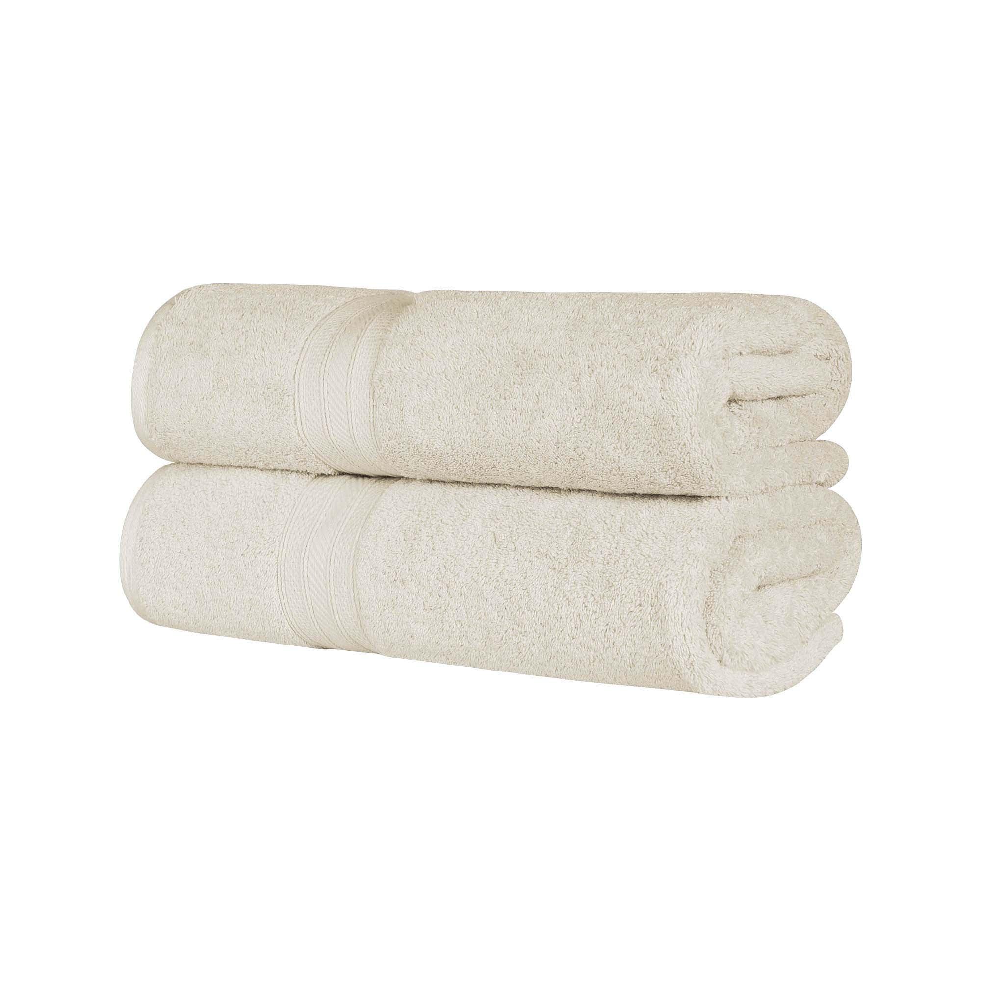 Atlas Cotton Heavyweight Absorbent Plush 2 Piece Bath Sheet Set - Bath Sheets by Superior Brand