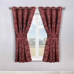 Leaves Room Darkening Washable Blackout Curtain Panels, Set of 2 - Blackout Curtains by Superior