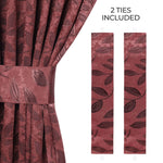 Leaves Room Darkening Washable Blackout Curtain Panels, Set of 2 - Blackout Curtains by Superior