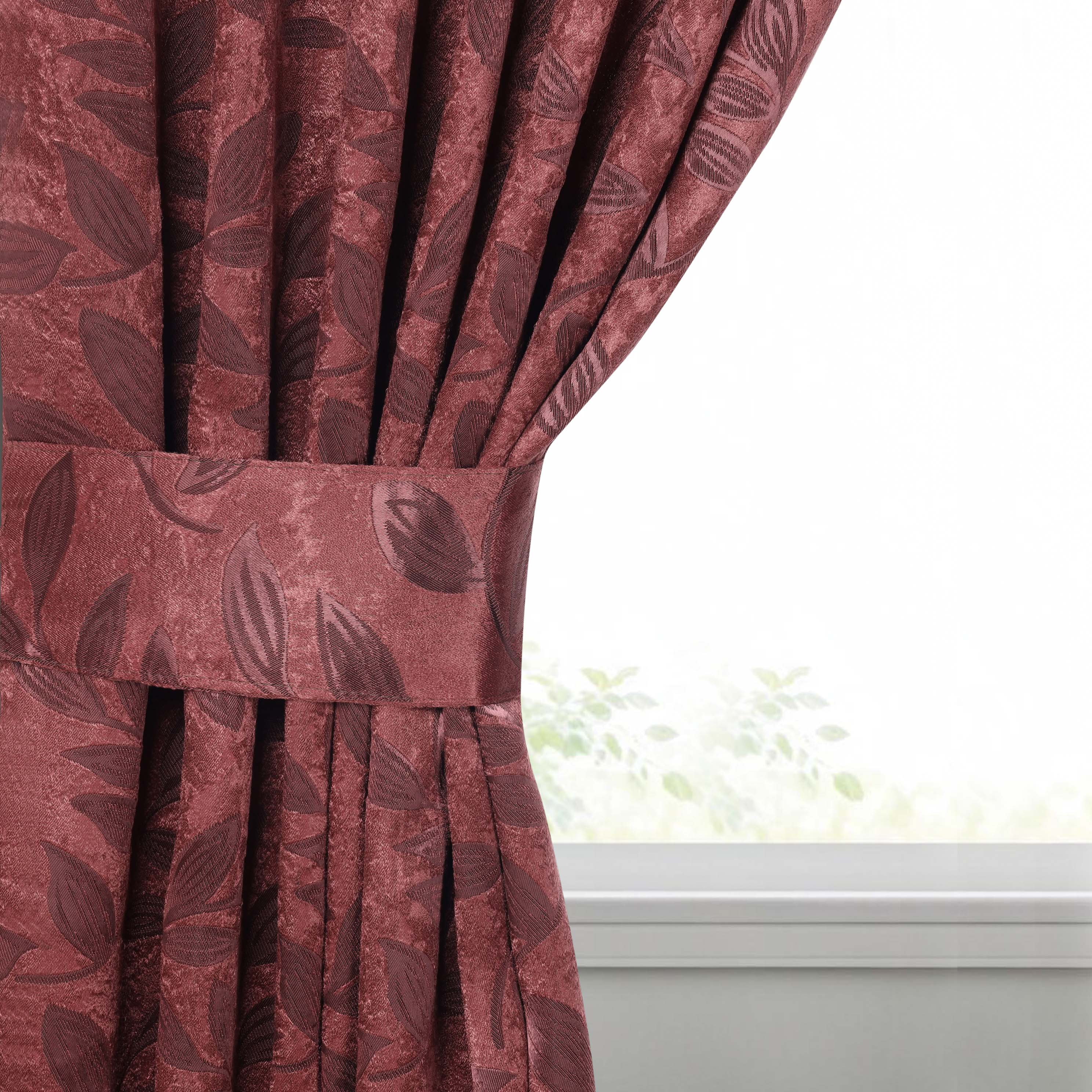 Leaves Room Darkening Washable Blackout Curtain Panels, Set of 2 - Blackout Curtains by Superior