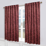Leaves Room Darkening Back Tabs Blackout Curtain Panels, Set of 2 - Blackout Curtains by Superior