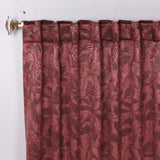 Leaves Room Darkening Back Tabs Blackout Curtain Panels, Set of 2 - Blackout Curtains by Superior