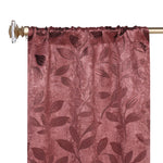 Leaves Room Darkening Washable Blackout Curtain Panels, Set of 2 - Blackout Curtains by Superior