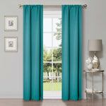 Solid Room Darkening Rod Pocket Blackout Curtain Panels, Set of 2 - Blackout Curtains by Superior