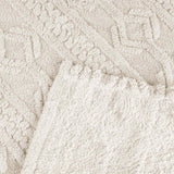 Fleece Blanket Plush Cozy Warm Arctic Boho Knit Jacquard