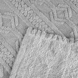 Fleece Blanket Plush Cozy Warm Arctic Boho Knit Jacquard