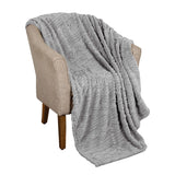 Fleece Blanket Plush Cozy Warm Arctic Boho Knit Jacquard