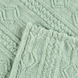Fleece Blanket Plush Cozy Warm Arctic Boho Knit Jacquard