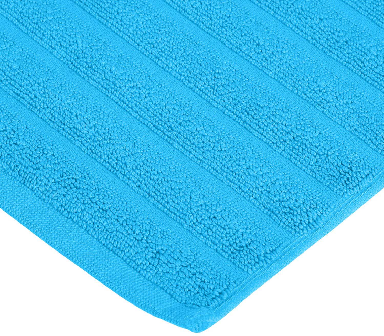 Lined 100% Cotton 1000 GSM 2-Piece Bath Mat Set - AsterBlue