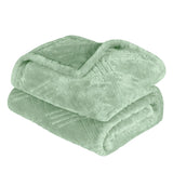 Atka Diamond Fleece Plush Ultra-Soft Fluffy Blanket
