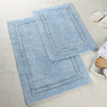 Cotton Solid Non-Skid Washable 2 Piece Bathroom Rug Set - Bath Rugs by Superior Brand