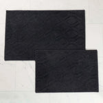 Brou Diamond Lattice Textured Machine Washable Bath Rugs, Set of 2 - Bath Rugs by Superior Brand
