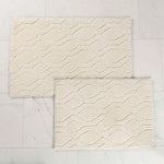 Brou Diamond Lattice Textured Machine Washable Bath Rugs, Set of 2 - Bath Rugs by Superior Brand