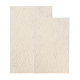 Brou Diamond Lattice Textured Machine Washable Bath Rugs, Set of 2 - Bath Rugs by Superior Brand