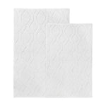 Brou Diamond Lattice Textured Machine Washable Bath Rugs, Set of 2 - Bath Rugs by Superior Brand