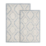 Ceton Diamond Trellis Textured Machine Washable Bath Rugs, Set of 2 - Bath Rugs by Superior Brand