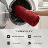 Checkered Cotton Washable Non-Slip Bath Rugs or Runner