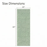 Checkered Cotton Washable Non-Slip Bath Rugs or Runner