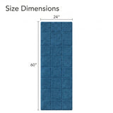 Checkered Cotton Washable Non-Slip Bath Rugs or Runner