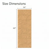 Checkered Cotton Washable Non-Slip Bath Rugs or Runner