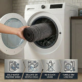 Solid Bordered Cotton Washable Non-Slip Bath Rugs or Runner