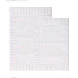 Inaya Modern Striped Tufted Shag Machine Washable Bath Rugs, Set of 2 - Bath Rugs by Superior Brand